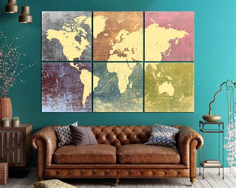 World Map for Wall Decoration